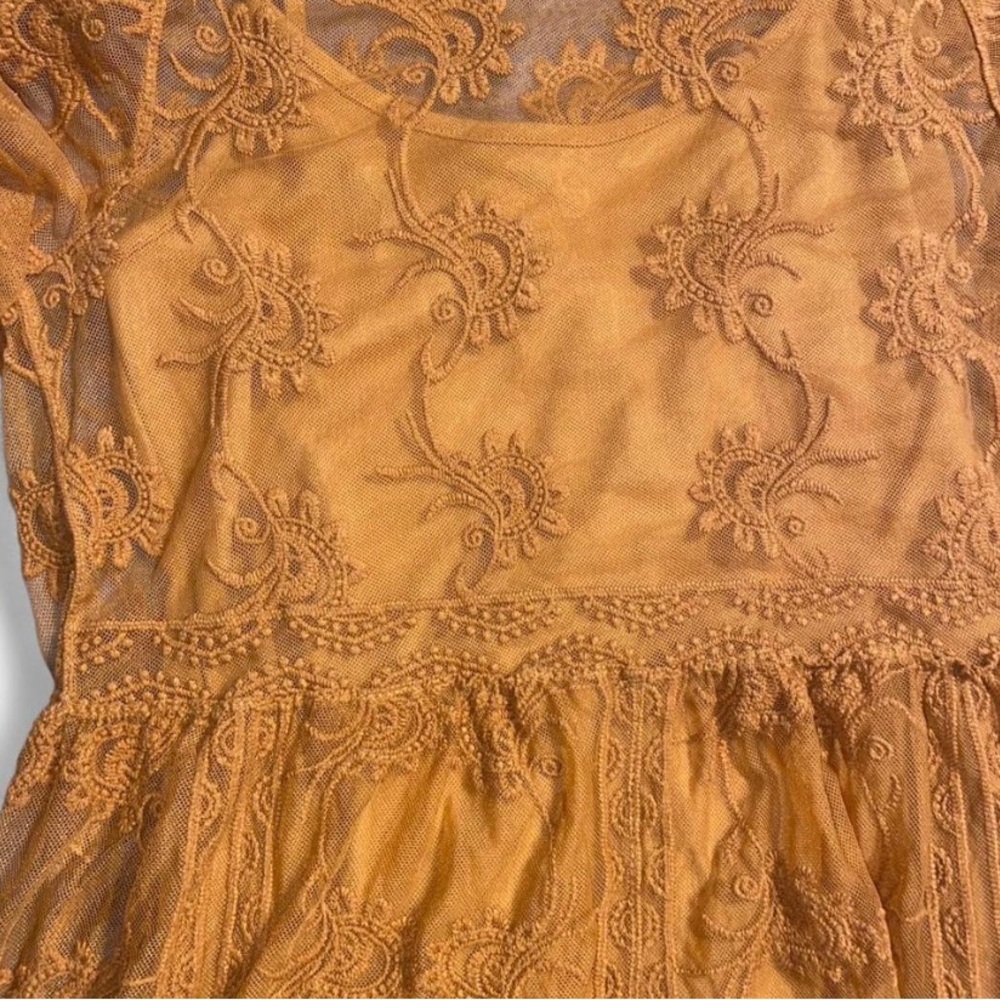 Xhilaration Orange Lace Dress